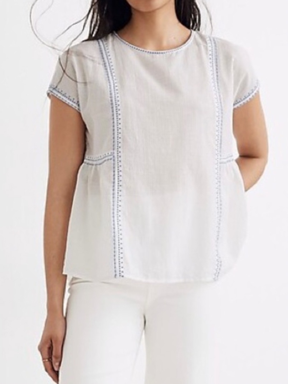 Madewell Embroidered Blouse